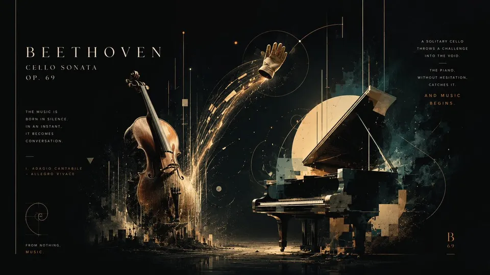 Cosmic cello concert poster